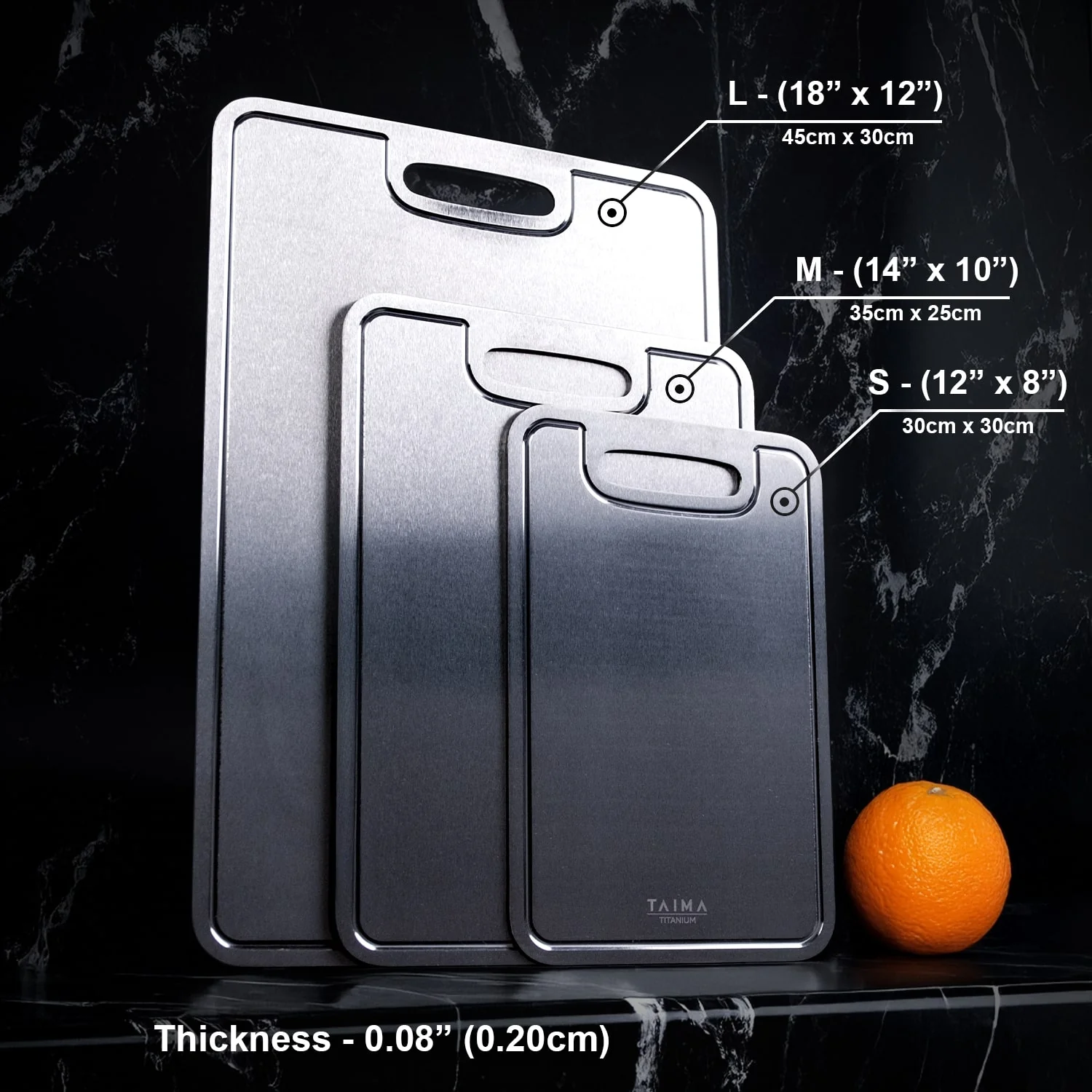 Certified Taima® Pure Titanium Cutting Board - Image 4