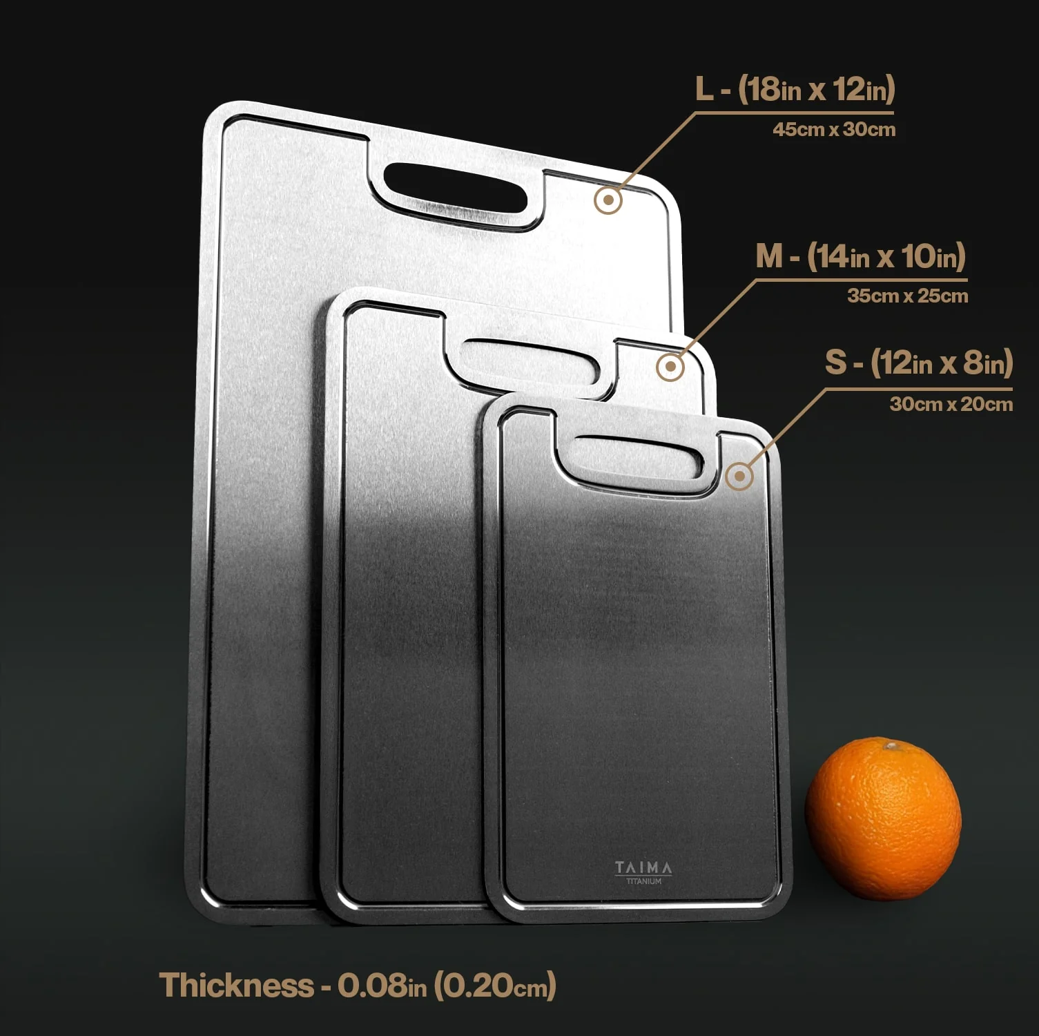 Certified Taima® Pure Titanium Cutting Board - V2 Updated Design - Image 4