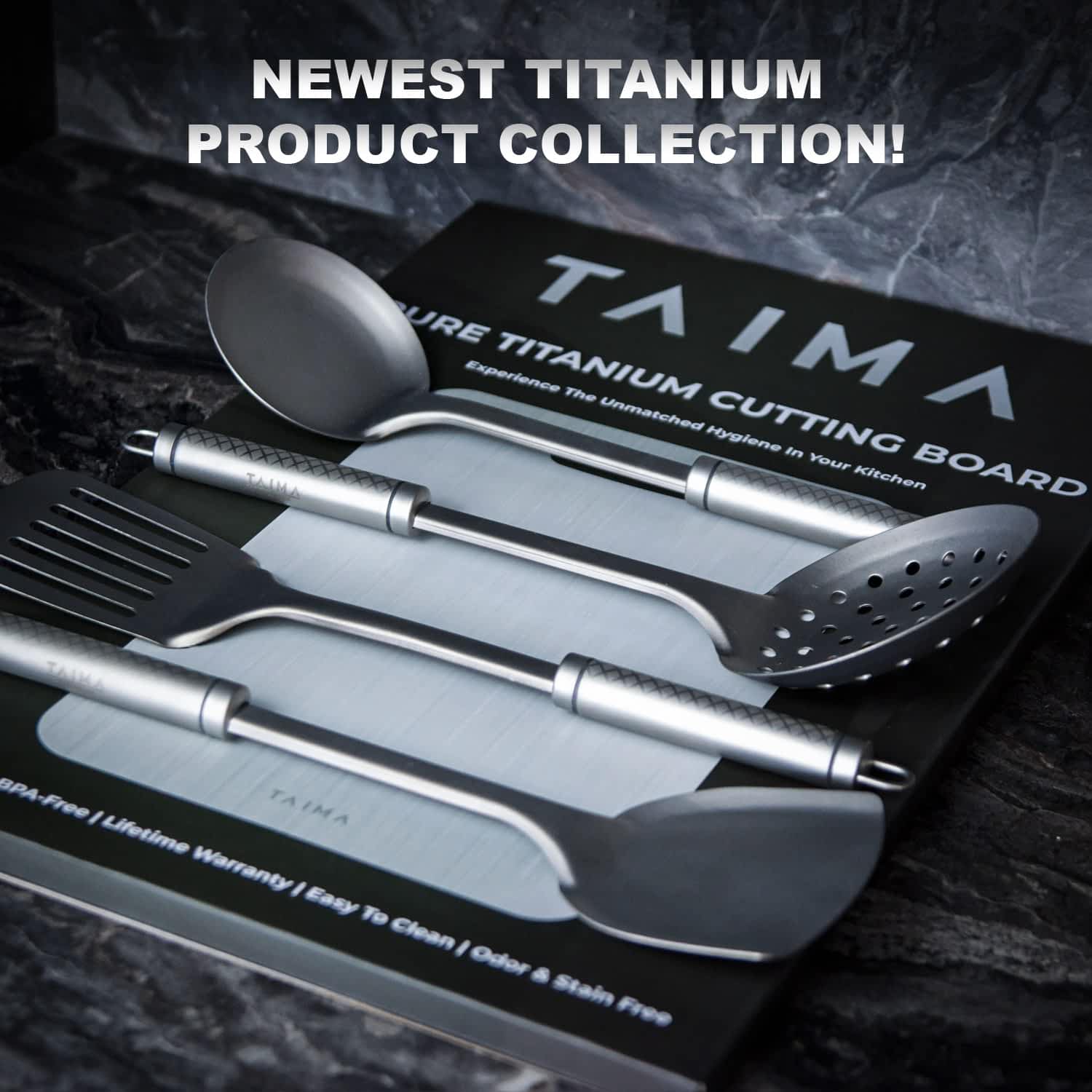 Taima® 100% Pure Titanium Spatula / Utensils. - Image 9
