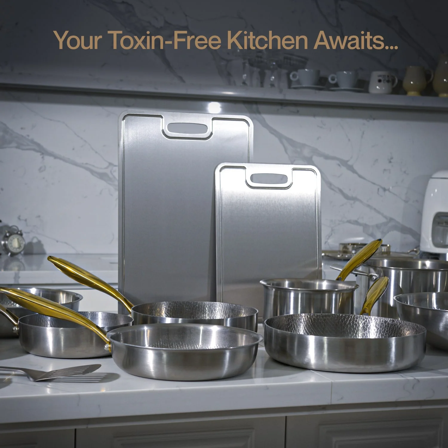 Complete Classic Titanium Cookware Set (14 Piece) - Image 18